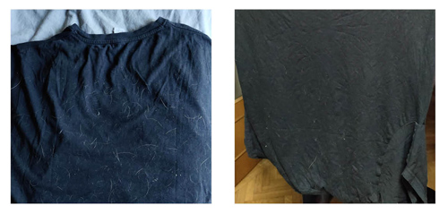 bolas-atrapapelos-camiseta-antes-despues-lavar-con-gomaespuma